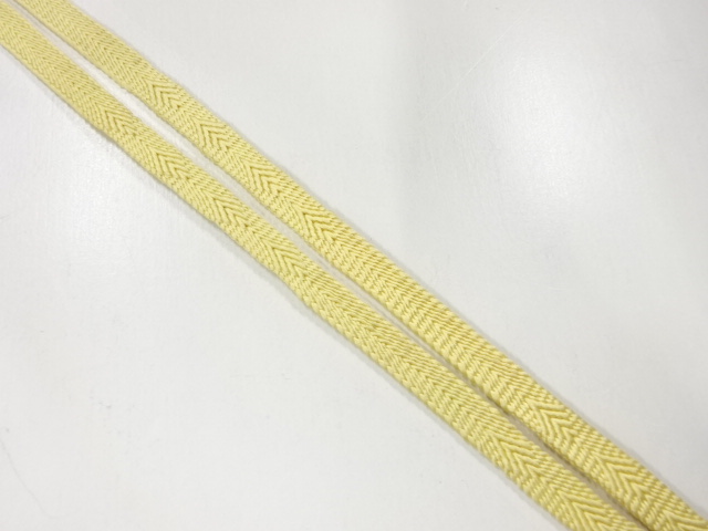 アンティーク　正絹　帯留め用手組三分紐